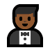 🤵🏾 person in tuxedo: medium-dark skin tone display on Windows